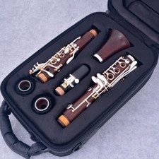 Clarinet C Tune 17 Keys Advanced Instruments Silver Plated cocobolo