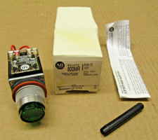 NEW ALLEN BRADLEY 800MR-QT24G SMALL ROUND PILOT LIGHT SERIES D 24V GREEN LENS