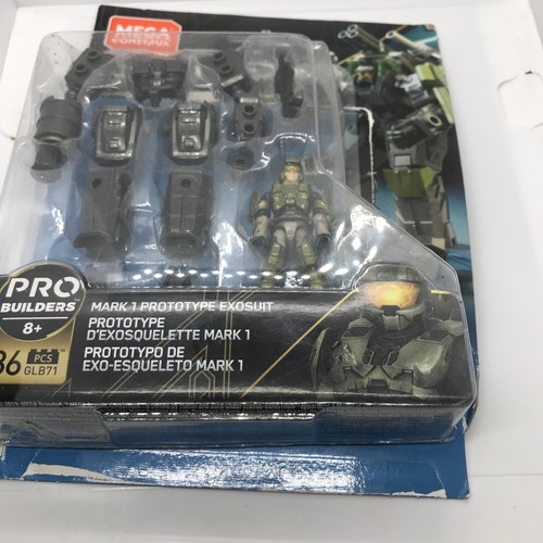 MEGA Construx Halo Mark 1 Prototype Exosuit GLB71 Bubble Off Card