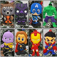 Avengers 8 Piece Christmas Ornament Set - Brand New