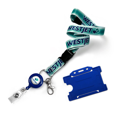 Westjet Airlines Farbstoff Sublimation Schlüsselband