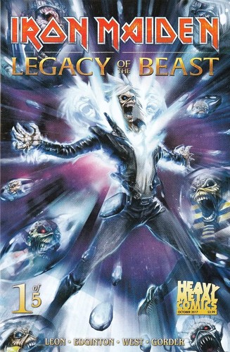 Iron Maiden Comic 1 Legacy of the Beast First Print Cover A Casas 2017 Leon West