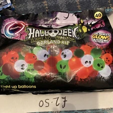 Illooms Halloween Light Up Balloons Garland Kit Pack Of 40