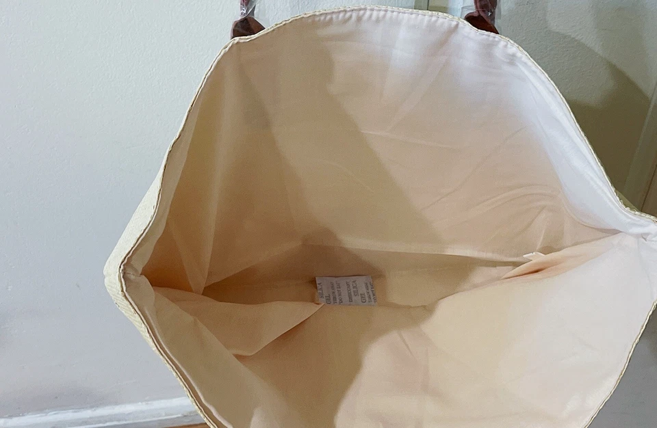 Bolso de Mano SAKS Fifth Avenue Paja Ratán GWP Belleza 2022 Foto 3 de 3