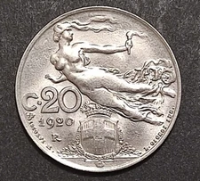 20 CENTESIMI LIRE LIBERTA' LIBRATA DAL 1908 AL 1922 BB SPL FDC SCEGLI ANNO
