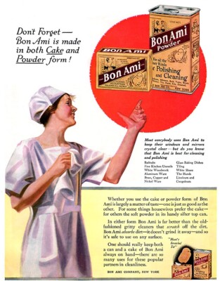 BON AMI CLEANSER *2X3 FRIDGE MAGNET* ART DECO VINTAGE ADVERTISEMENT CLEANER HOME