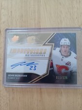 2018-19 Spx Sean Monahan Auto Autograph /125 Impressions Calgary Flames 