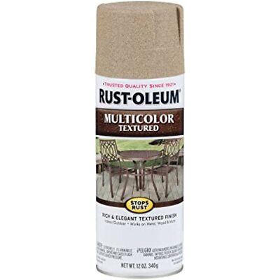 Rust-Oleum 223524 Stops Rust Multi-Color Textured Spray Paint, 12 Ounce (Pack of