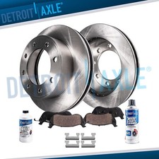 Front Disc Rotors Brake Pads Set for GMC Savana Chevy Silverado Sierra 2500 3500