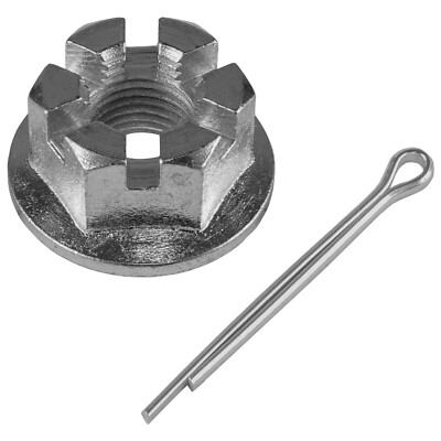 Front Axle Flanged Castle Nut w/ Pin Honda TRX300 FourTrax 1988-92/ TRX300X 2009