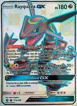 Rayquaza-GX 177a/168 Celestial Storm Pokémon TCG - Portuguese NM/M