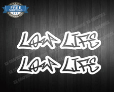 Low Life Decal Sticker Jdm Drift Low Race Euro Usdm Domestic Kdm Import 2x 9
