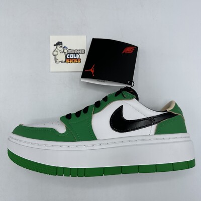 AIR ＪＯＲDＡＮ１ Nike Air Jordan 1 AJ1 Mid Lucky Green White Black DQ8423-301