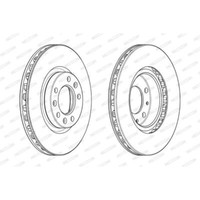 2X Bremsscheibe Ø283Mm Vorne BelüFtet FüR CitroëN Berlingo 1.2 Puretech 110 1.5