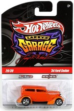 Hot Wheels 1934 Ford Sedan Chase Larry's Garage Series - T0400 NRFP 2009 Orange
