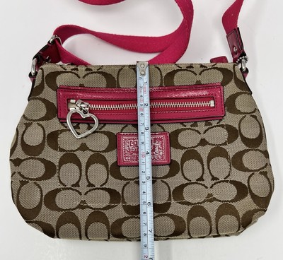 Coach Poppy Daisy Signature C Swingpack Crossbody Bag Khaki