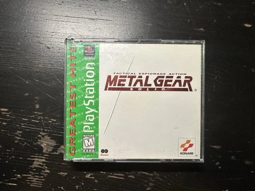 Metal Gear Solid Sony PlayStation 1 Greatest Hits Edition Tested Working