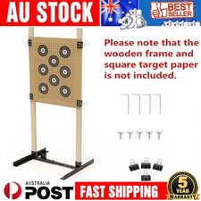Shooting Target Stand Set for Outdoors Paper Target Holder with Adjustable Base