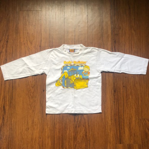 Vintage Bob The Builder Long Sleeve T Shirt Scoop The Machine *Size Tag Missing*