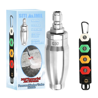 #ad Pressure Washer Turbo Nozzle，360° Rotating Pressure Washer Nozzle with 5 Spra... $18.21
