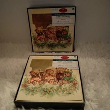 2 Vintage Boxes of Hallmark Mary Hamilton Christmas Cards Mary's Bears 40 Count