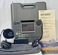 SONY ICF-SW55 World Band & Shortwave Ricevitore FM/LW/MW/SW REVISIONATO RICONDIZIONATO LEGGERE