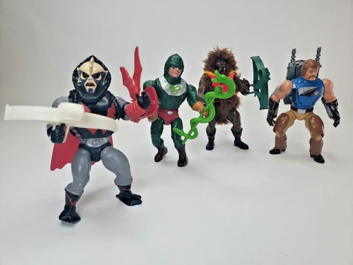 Vintage MOTU Masters Of The Universe Lot Of 4 Action Figures He-man Complete