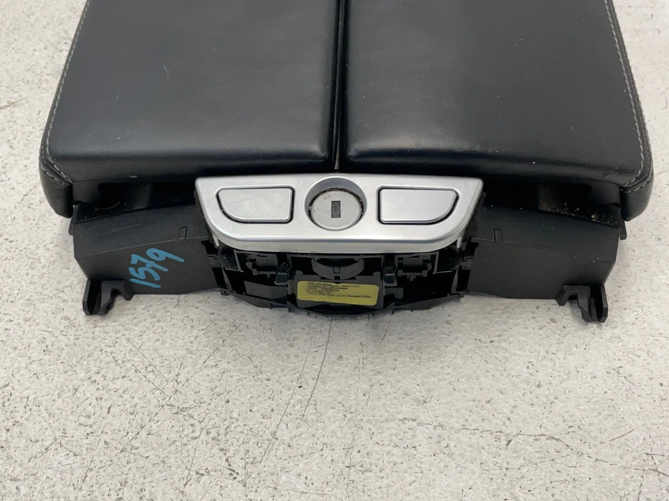 Cubierta de reposabrazos de almacenamiento para consola central BMW 640i 650i F06 16-18 negra 1579 OEM Foto 3 de 4