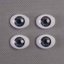 2 Pairs Acrylic Eyes Eyeballs for 20"-22" Reborn Baby Dolls Newborn Doll Kit DIY