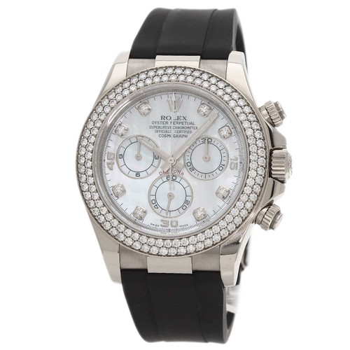ROLEX Cosmograph Daytona Watches 116589RBR K18 White Gold/Rubb...