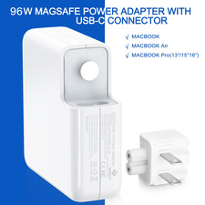 96W USB-C Charger for Apple Macbook Pro 13 15 16 inch With 6.6FT Cable