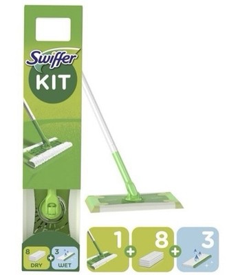 Swiffer  Sweeper - Starterset - 8 trockene und 3 feuchte Tücher