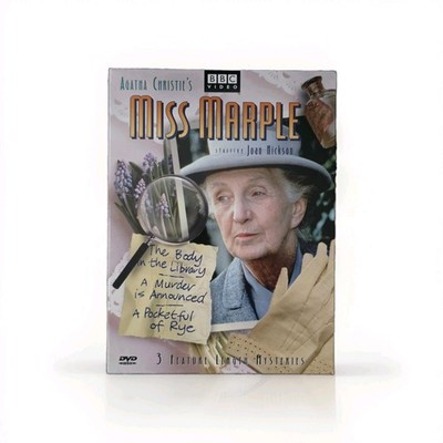 Agatha Christie's Miss Marple 3 Movie Feature Length Mysteries DVD 2002 Preowned
