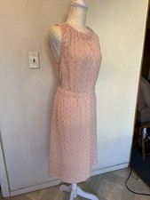 Juicy Couture Women's Pink Gold Dress Size Large Sleeveless Classic Fit EUC