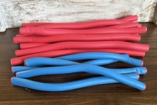Soft Bendy Rollers Foam Hair Curlers Twist Curls Waves x 15 - 9.5   8.25  Long