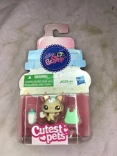 Brand New (CREASED CARD) Littlest Pet Shop LPS Cutest Pets Kitten #2555 Baby Cat