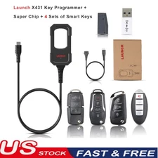 Launch X431 K-e-y Progarmmer Remote Maker + Super Chip + 4 Sets of Smart K-e-y