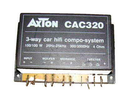 3-way car hifi AxTON CAC320  3-way car hifi compo-system 4 Ohm 150/100 Watt