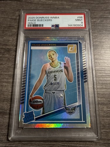 2025 Panini Donruss WNBA Rated Rookie Paige Bueckers Holo PSA 9 #86 Dallas  RC