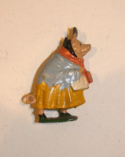 Vintage Britains Cadbury Cococubs Mrs Pie Porker Hollowcast Lead Figure c1930s