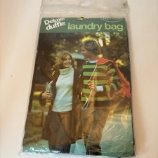 Vintage Fruit Of The Loom Deluxe Duffle Laundry Bag 22x32 Sealed NOS Retro