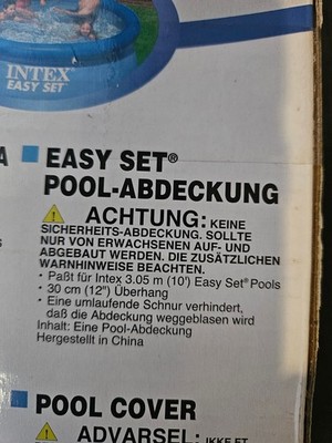 Intex Abdeckplane für 3,05m Easy Set Pools