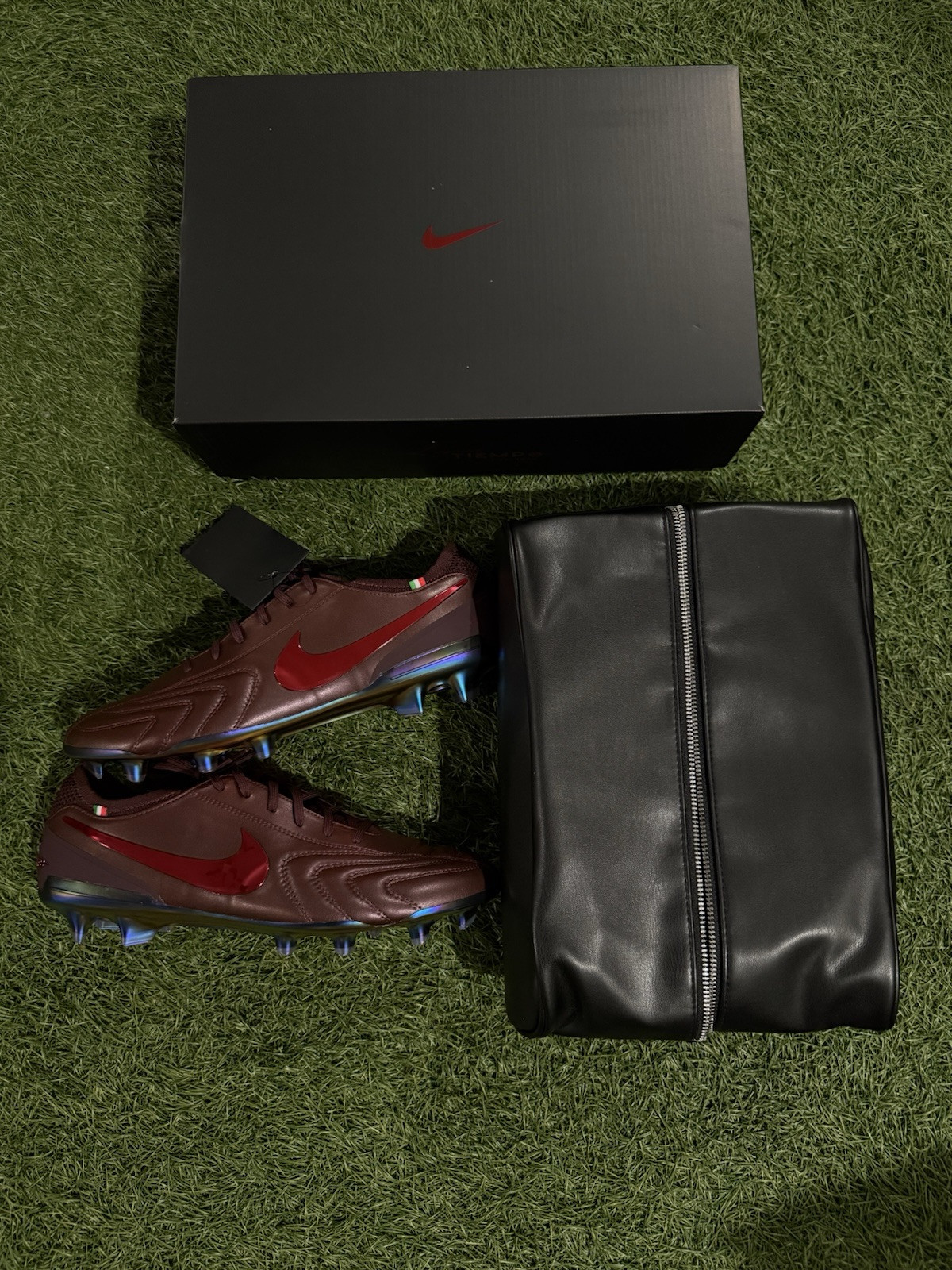 Nike Tempo Legend 10 Luxe Fg Montebelluna Leather Port Wine