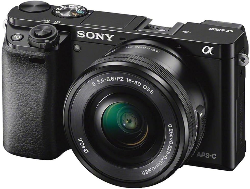 Sony Alpha &alpha;6000 24.3MP Digital SLR Camera - Black (Kit with E PZ 16-50mm...