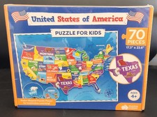 Map Of The USA Learning United States Capitals 70 pc Puzzle