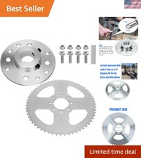 Go Kart Sprocket Hub 1"Bore 1/4 Keyway Hardware Assembly with 40/41/420 Chain...