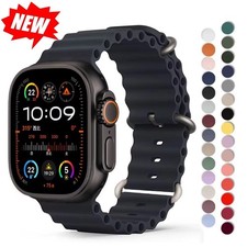 Ocean strap For Apple Watch Ultra 2 Band 49mm 10 9 8 7 45mm 41mm Silicone Bracel