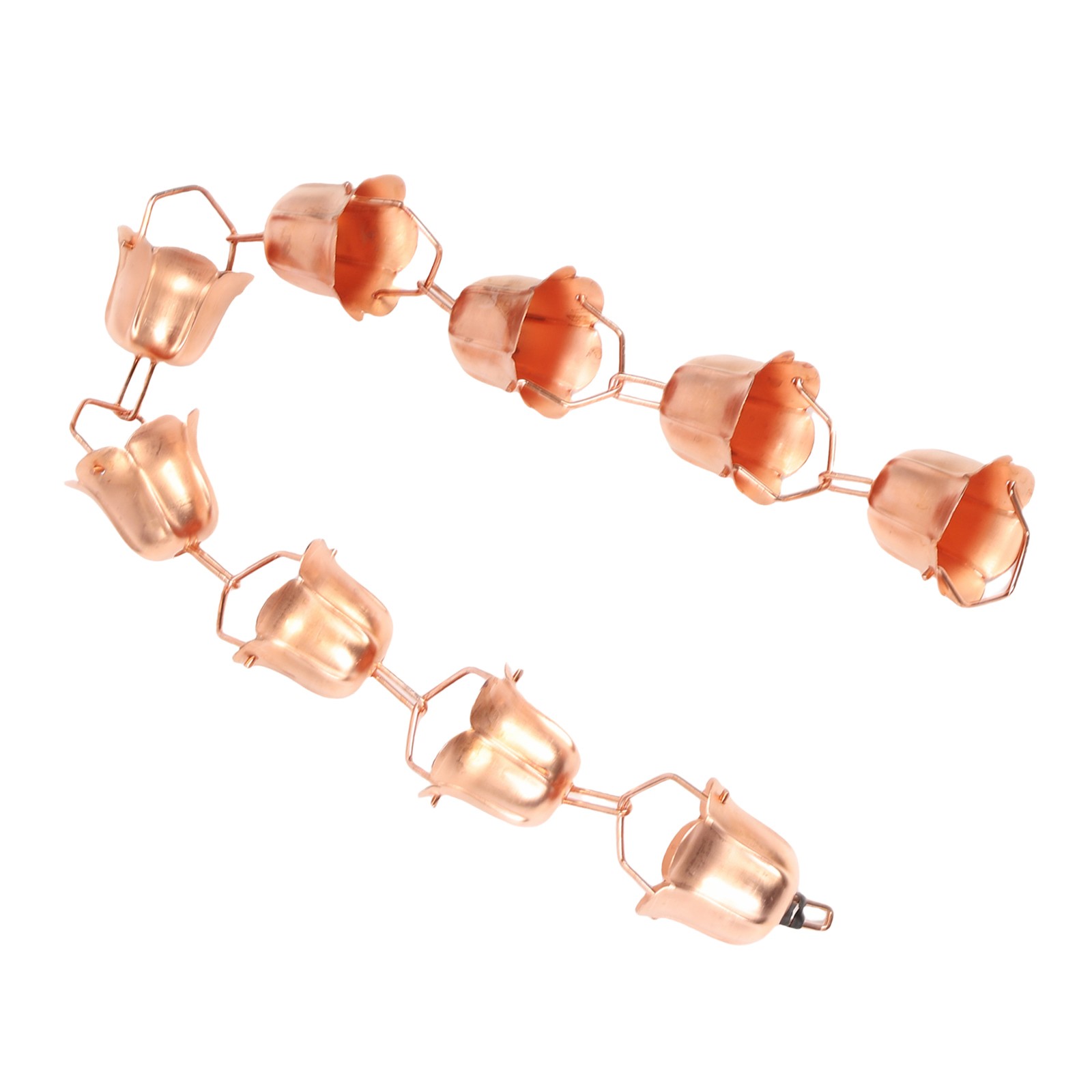 1m Hanging Rain Chain Copper Elegant Weatherproof Rain Catcher Chain For Yard Ga