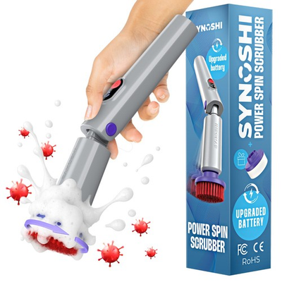 #ad SYNOSHI PRO Electric Spin Scrubber with Brush Set Refill for Cleaning $39.99
