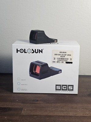 Holosun SCS-MP2-GR Multi-Reticle Green 2 MOA Dot Solar Charging Reflex Sight